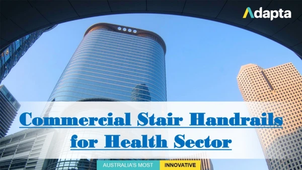 Commercial Stair Handrails for Health Sector