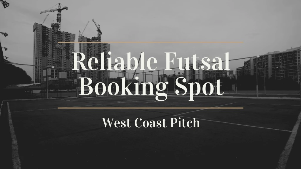 reliable futsal booking spot