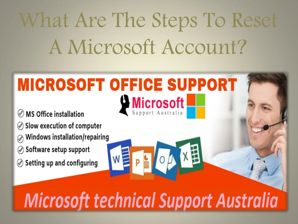 what are the steps to reset a microsoft account