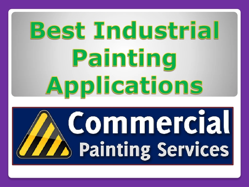 best industrial painting applications
