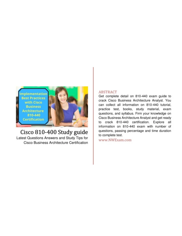 abstract get complete detail on 810 440 exam