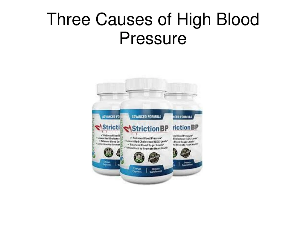 three causes of high blood pressure
