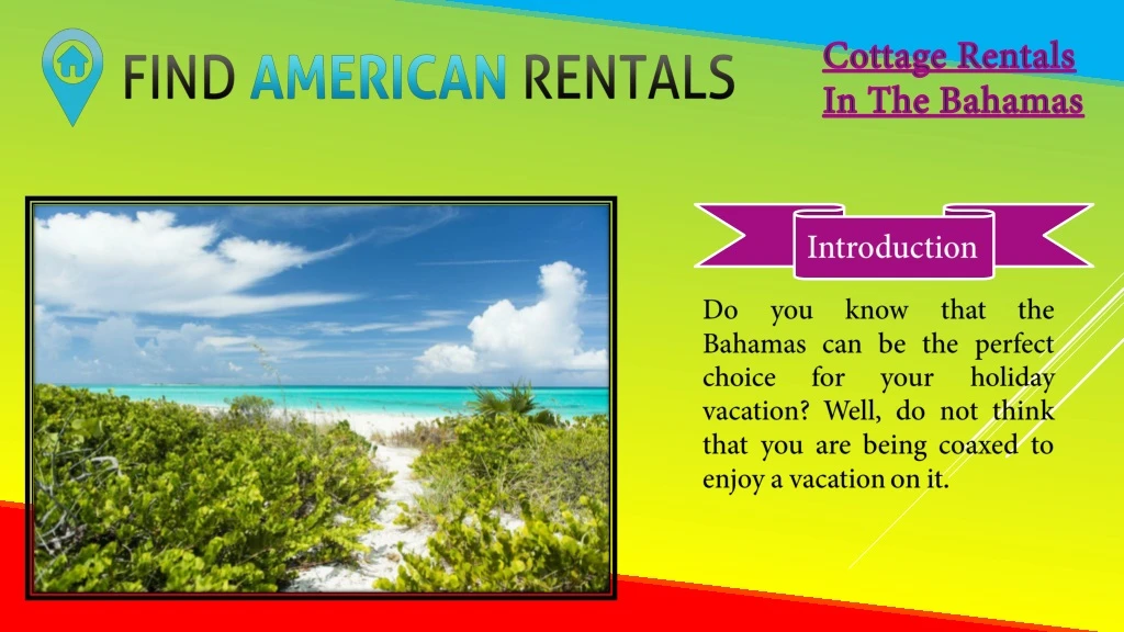 cottage rentals in the bahamas