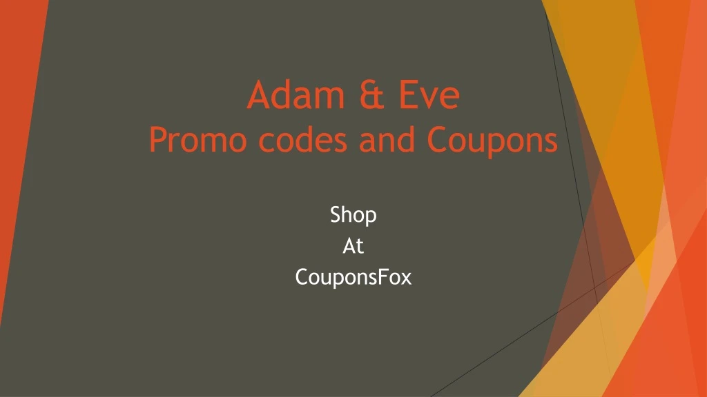 adam eve promo codes and coupons