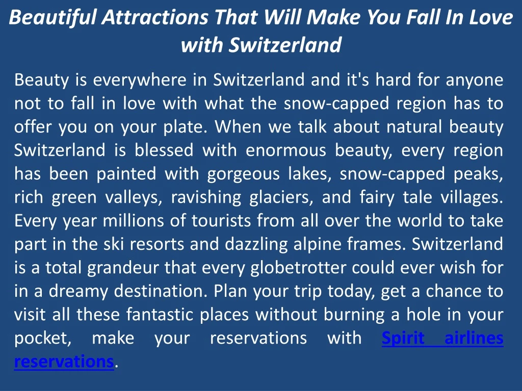 beautiful attractions that will make you fall in love with switzerland