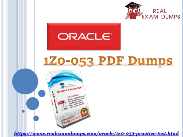 Oracle 2019 Oracle 1Z0-053 dumps pdf - RealExamDumps.com