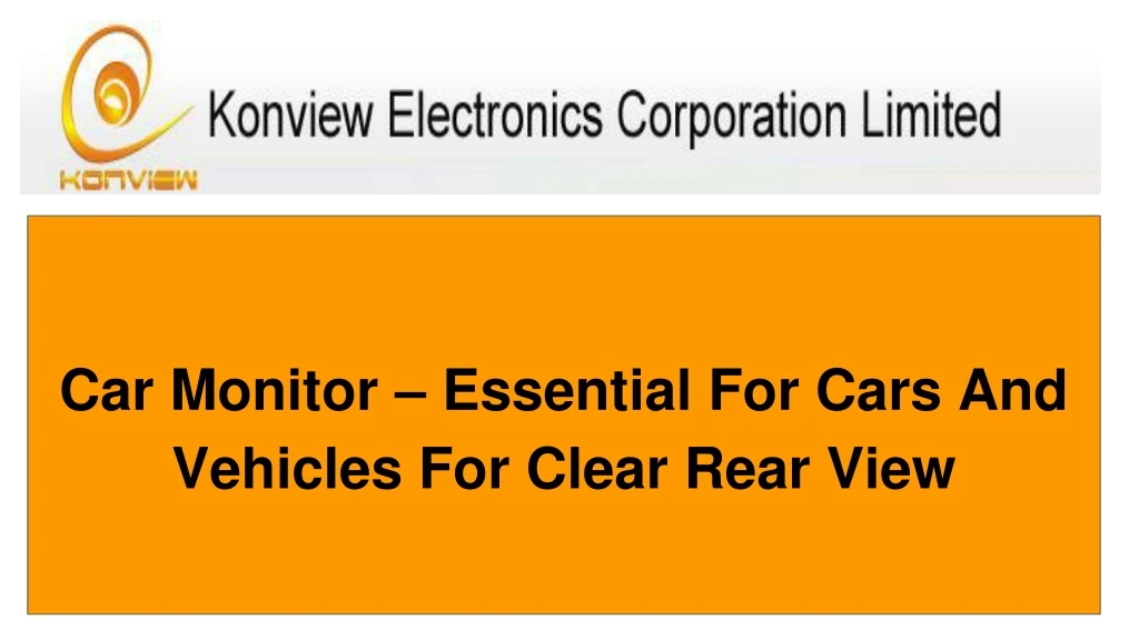 car monitor essential for cars and vehicles