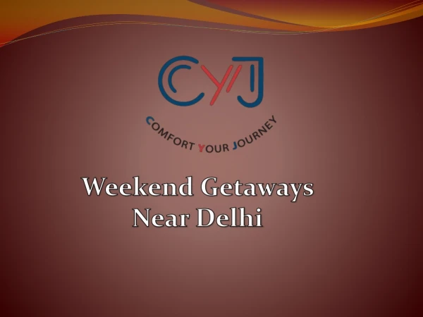 Weekend Getaway near Delhi | Corporate Outing near Delhi