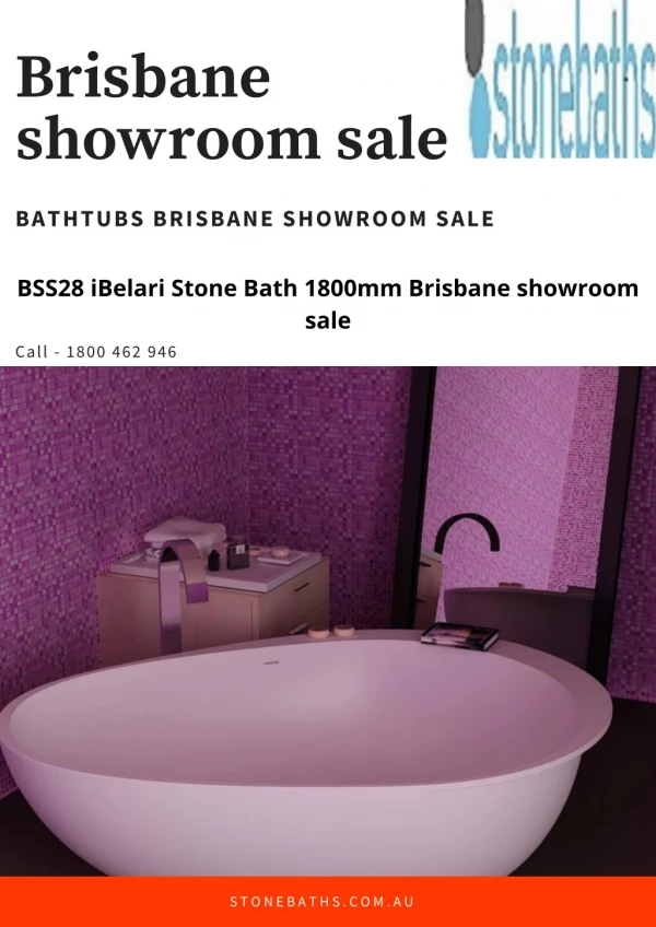 Bathtubs Brisbane Showroom Sale