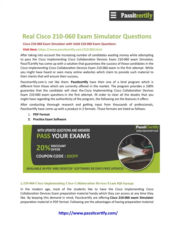 Cisco CCNA Collaboration 210-060 CICD [2019] Exam Dumps - Success Secret