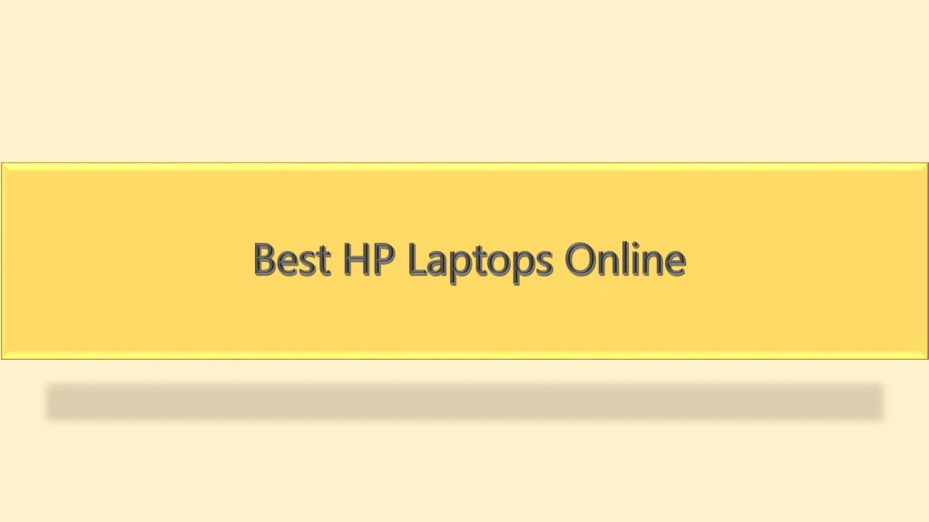 best hp laptops online