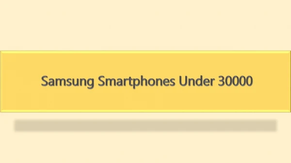 samsung smartphones under 30000