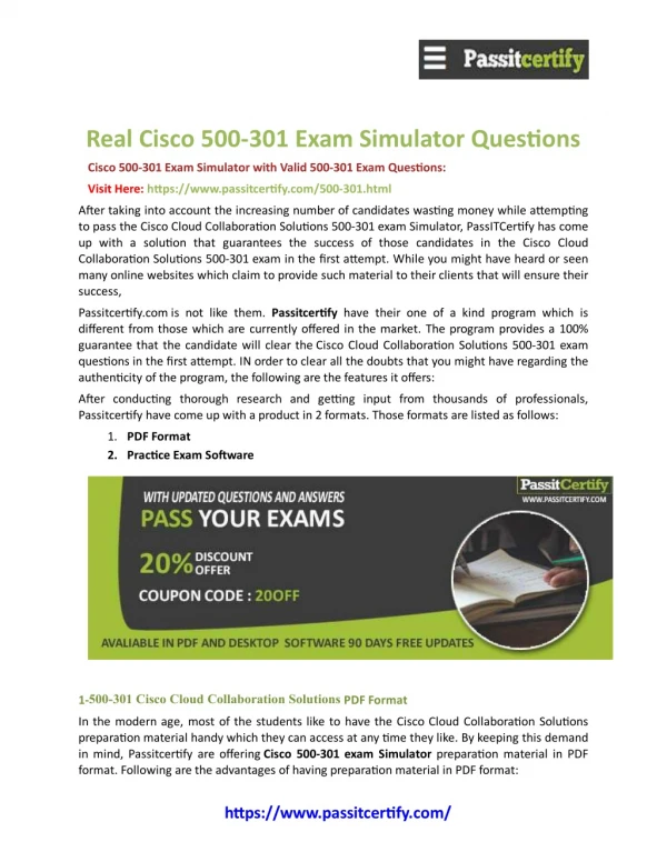 Guaranteed Success: Cisco 500-301 CSA [2019] Exam Dumps