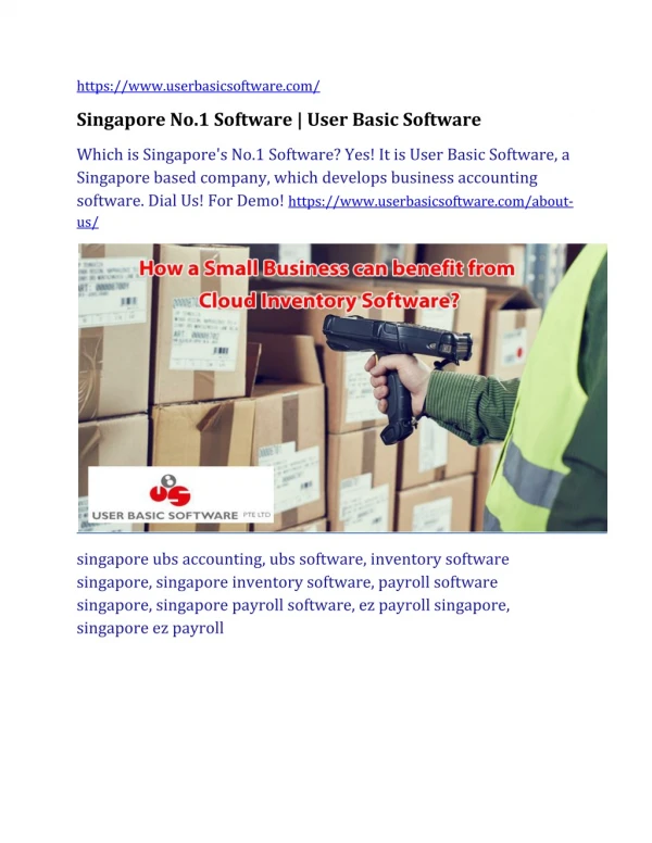 Singapore's No.1 Software | Accounting Software | User Basic Software