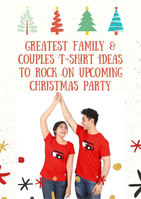 Best Matching Family & Couples T-Shirt Ideas to for Christmas Party