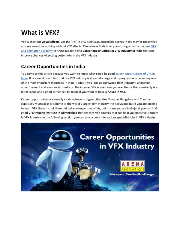 what is vfx