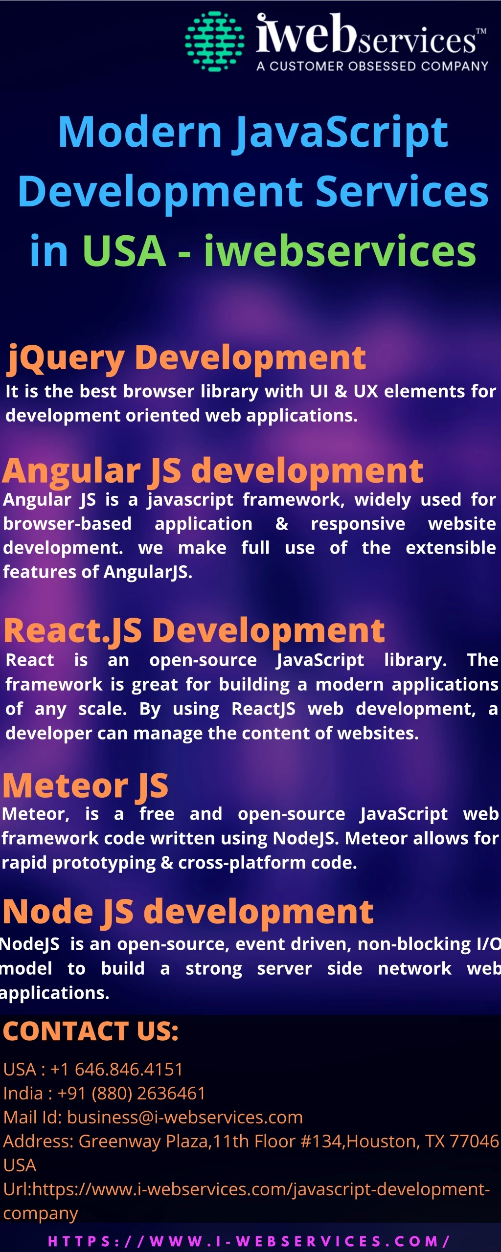 modern javascript development services