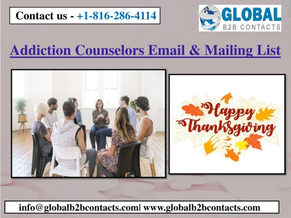 addiction counselors email mailing list