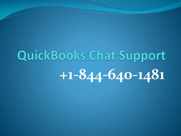 QuickBooks Chat Support