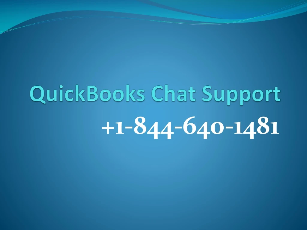 quickbooks chat support