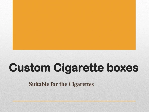 custom cigarette boxes