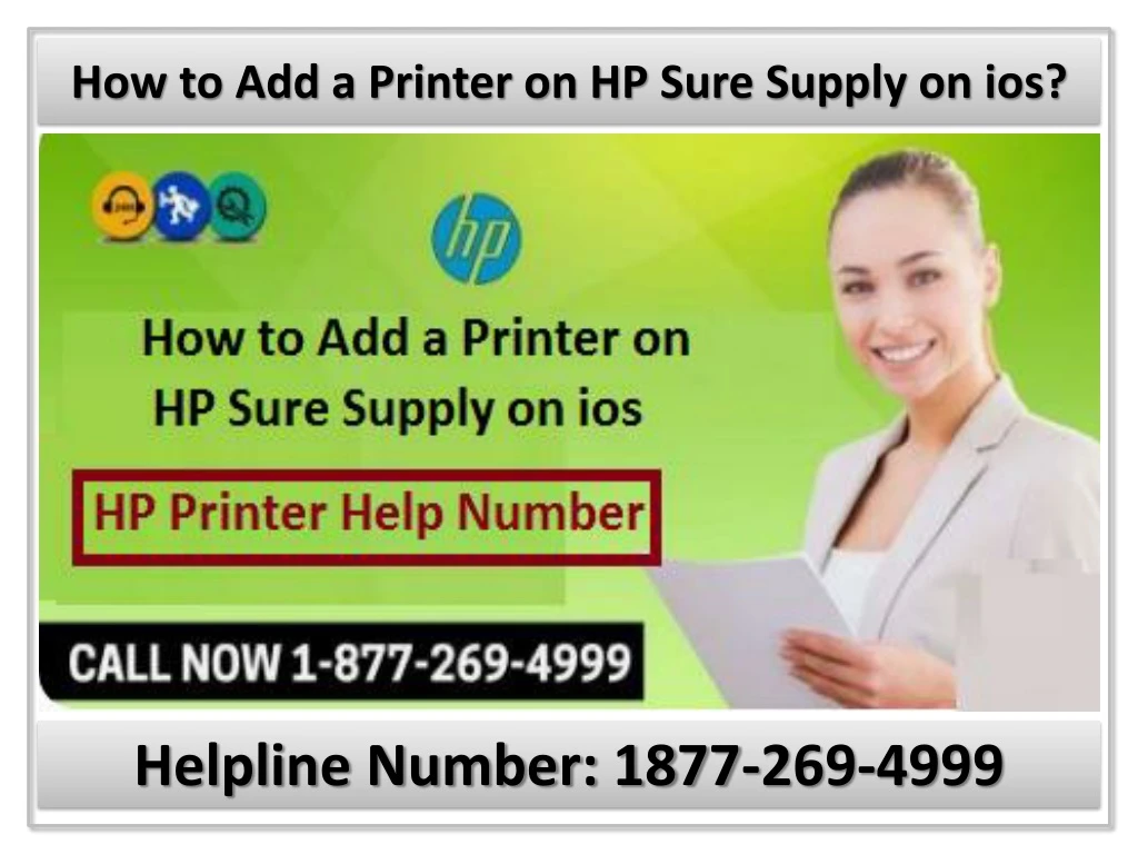 how to add a printer on hp sure supply on ios