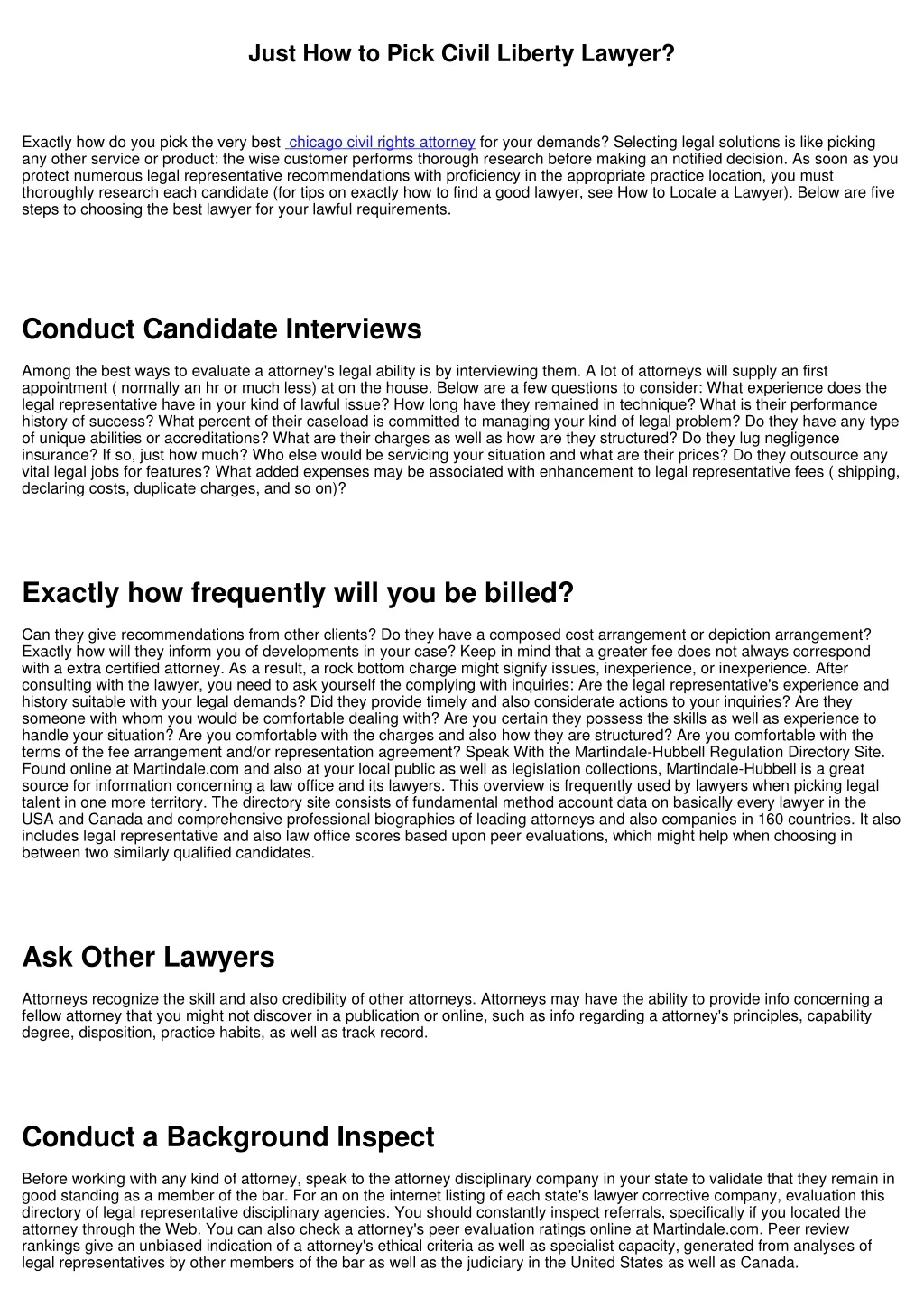 just how to pick civil liberty lawyer