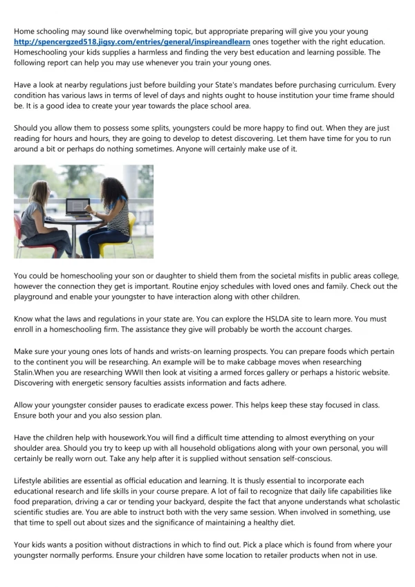 home schooling may sound like overwhelming topic