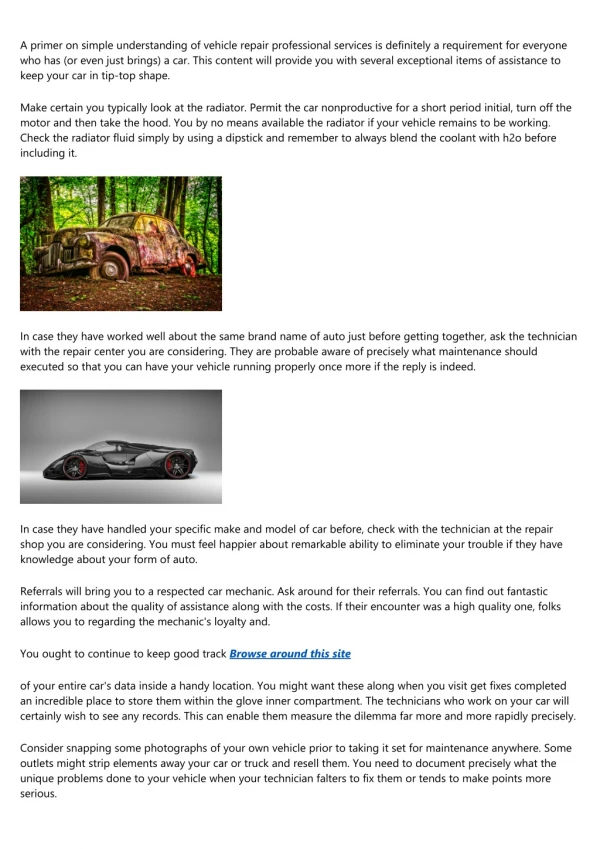 a primer on simple understanding of vehicle