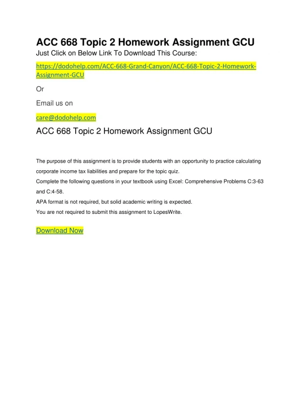 acc 668 topic 2 homework assignment gcu just