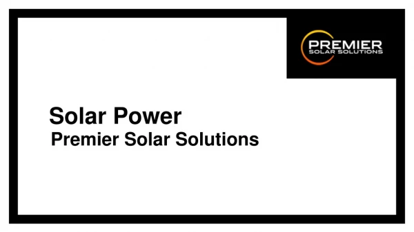 Premier Solar Solutions - Hiring Peoples for Multiple Jobs