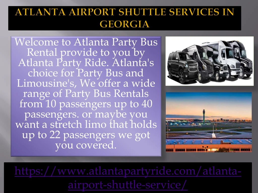 atlanta airport shuttle services in georgia