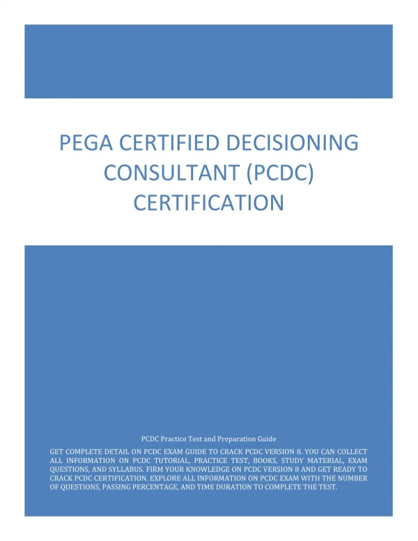 pcdc exam questions