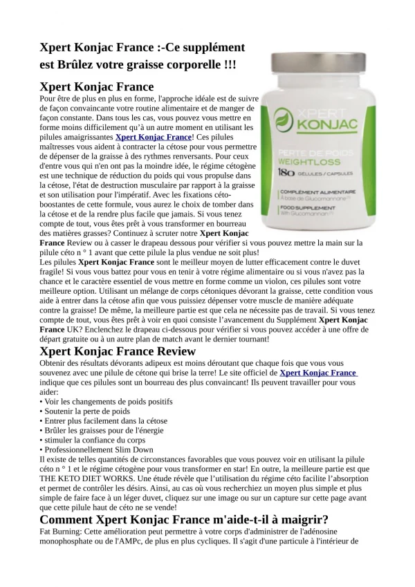 Xpert Konjac France