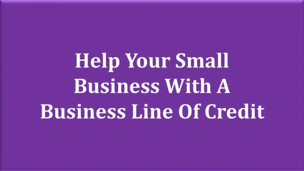 help your small business with a business line