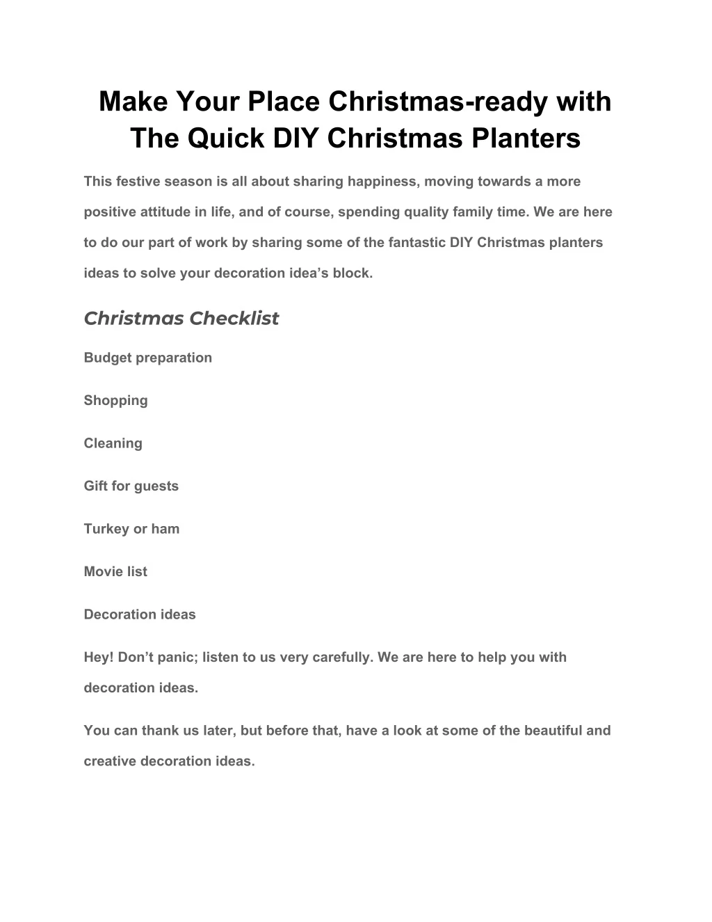 make your place christmas ready with the quick