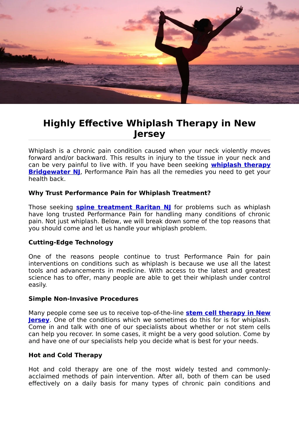 highly effective whiplash therapy in new jersey