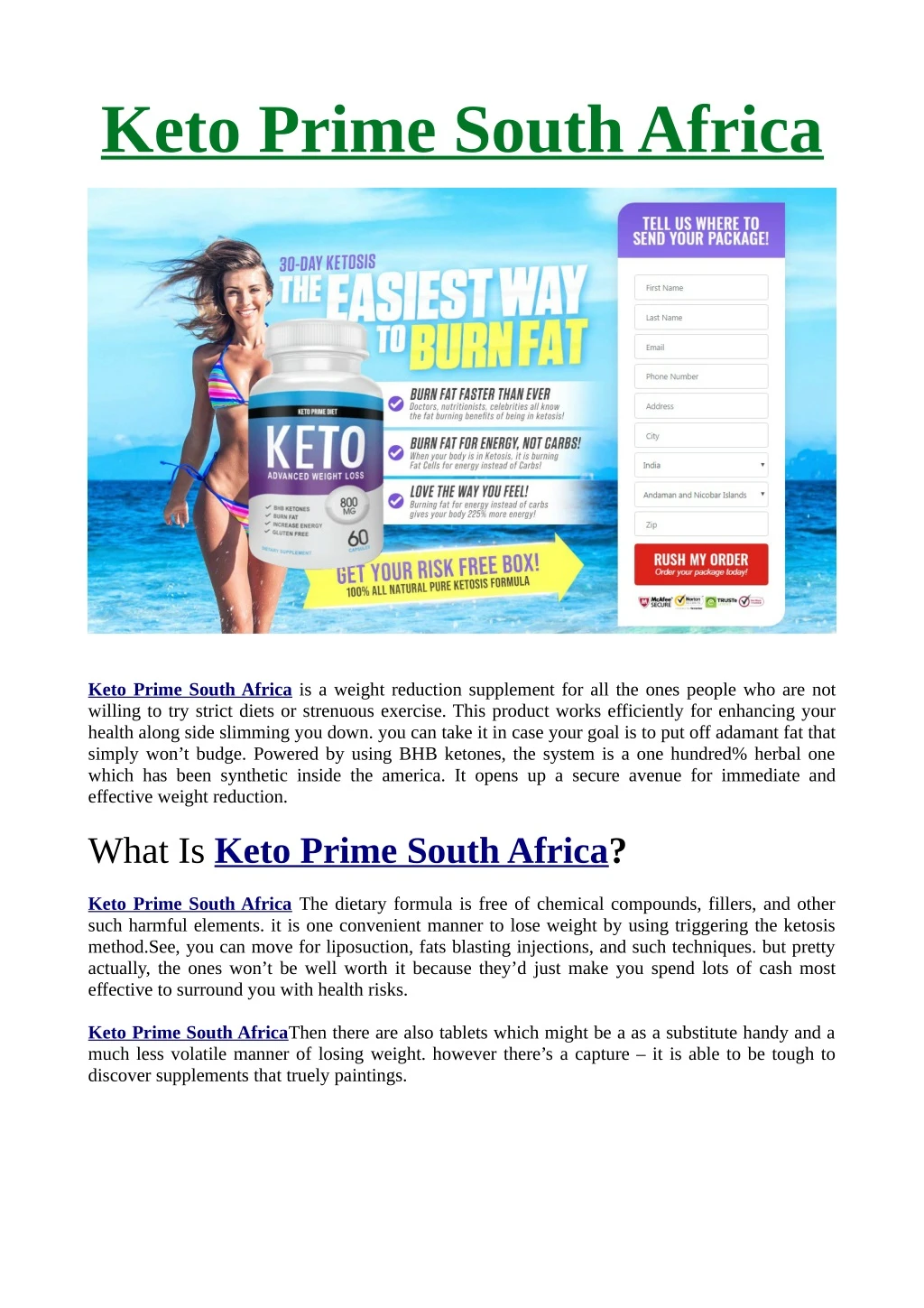 keto prime south africa