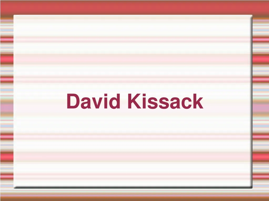 david kissack