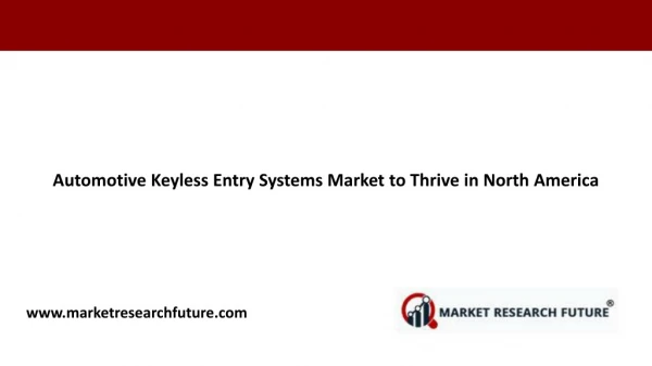 Automotive Keyless Entry Systems Market 2019 Global Industry Analysis 2023