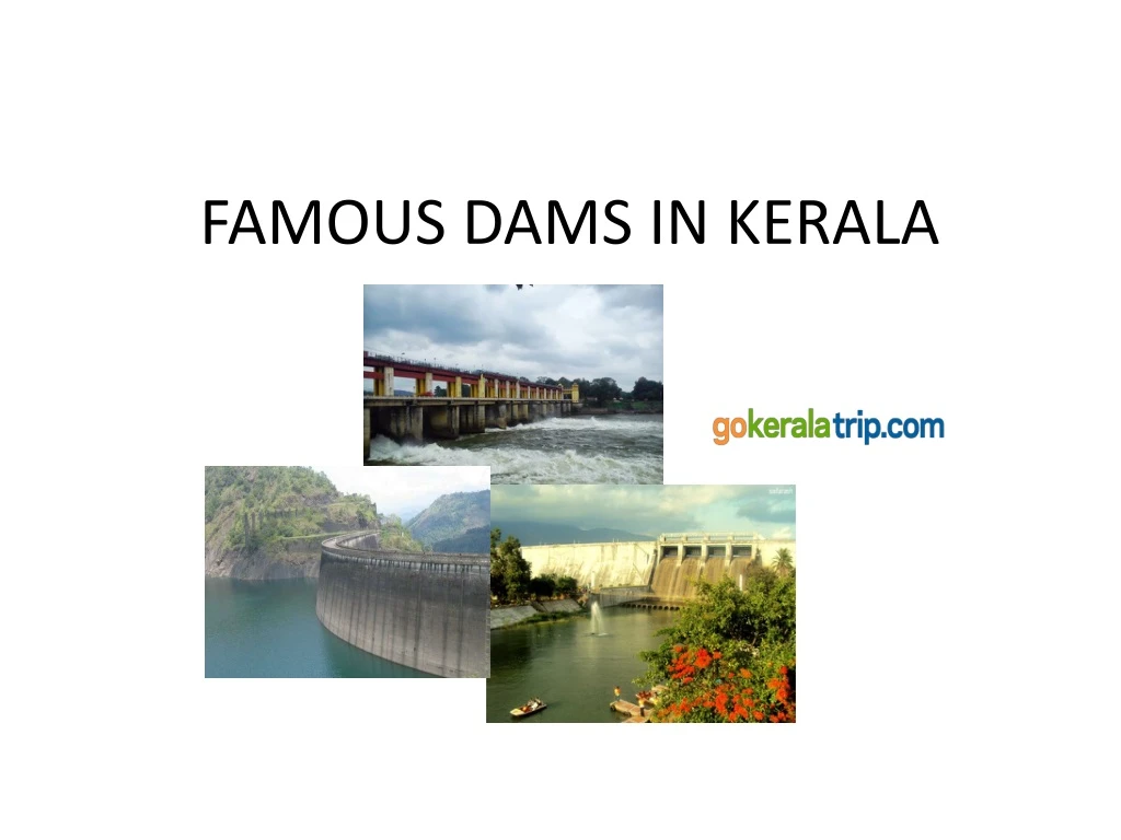 famous dams in kerala