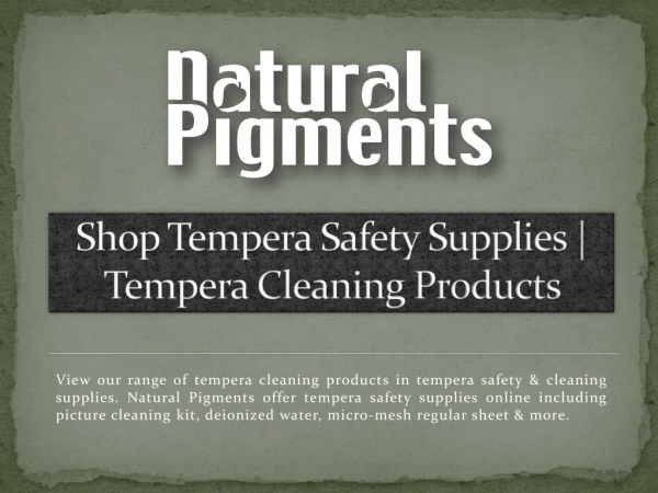 Shop Tempera Safety Supplies | Tempera Cleaning Products