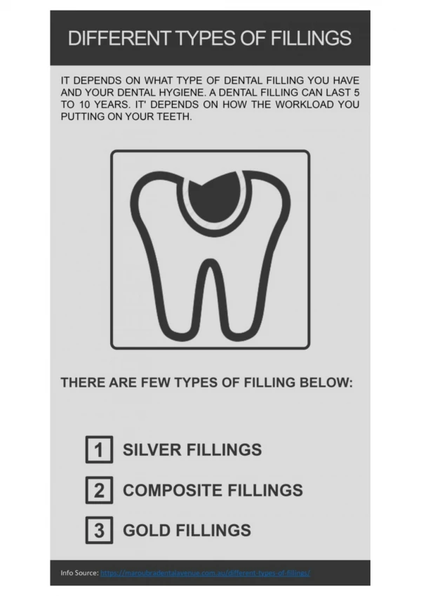 Different Types of Fillings