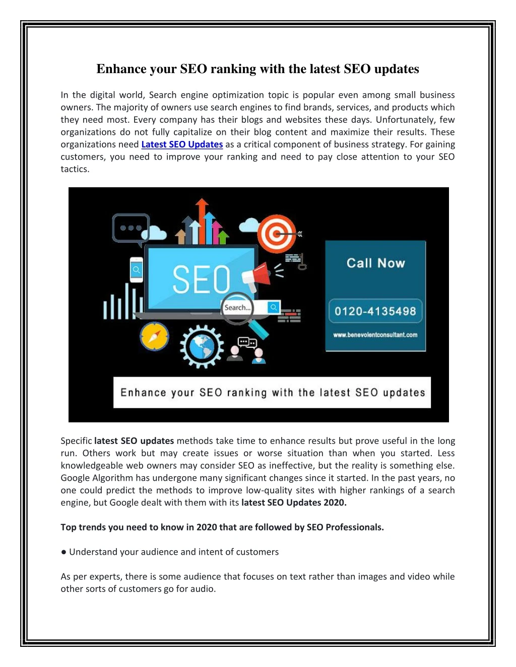 enhance your seo ranking with the latest