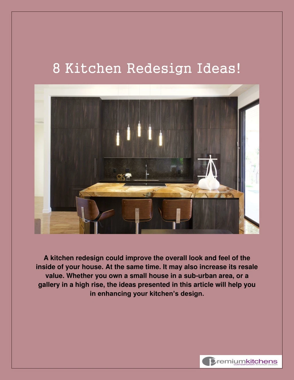 8 kitchen redesign ideas