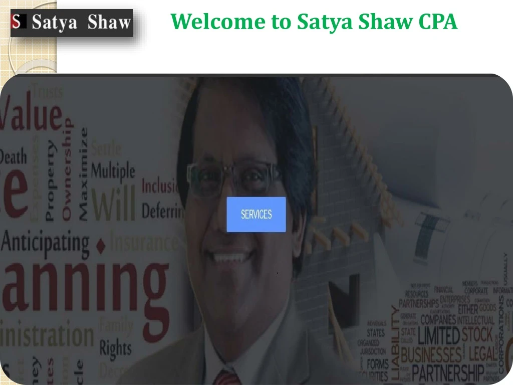 welcome to satya shaw cpa