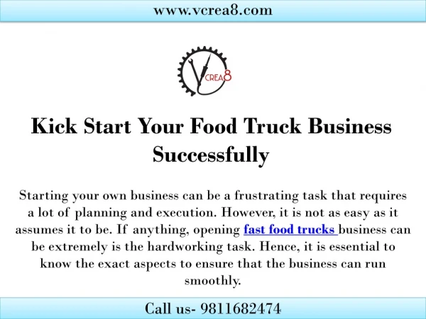 Kick Start Your Food Truck Business Successfully