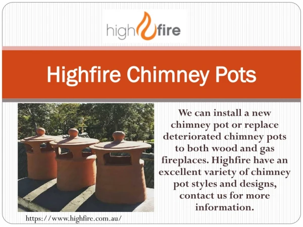 Highfire Chimney Pots