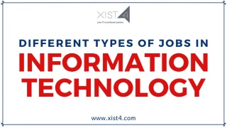 Different Types of Jobs In Information Technology - slide 1