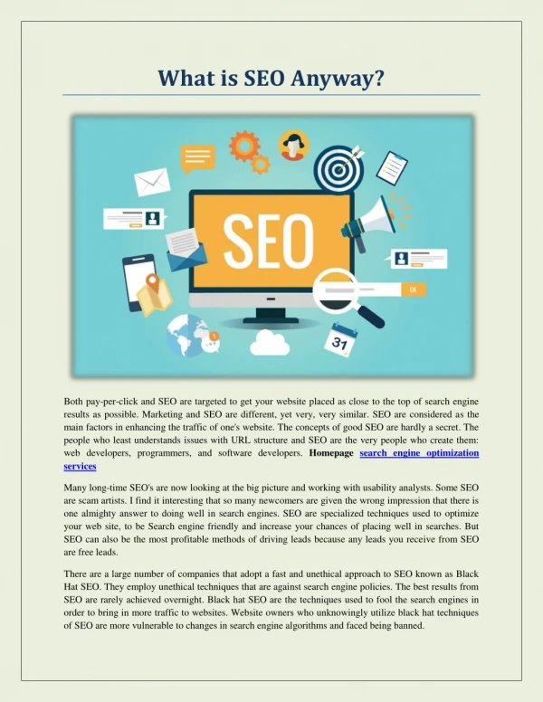 Search engine optimization